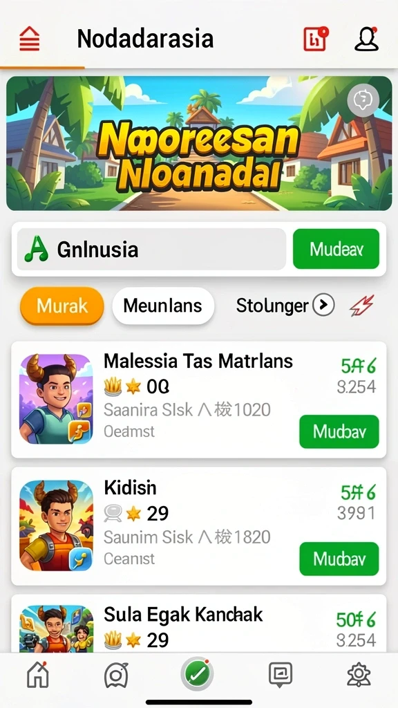 Diverse game options available for users.