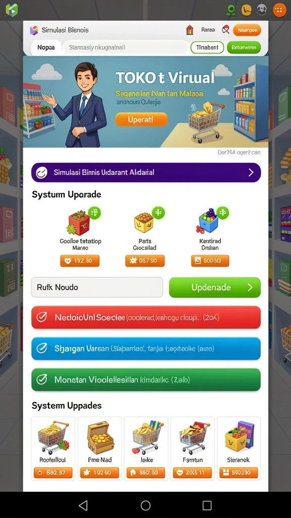 Karakter-karakter unik yang menambah keseruan bermain.