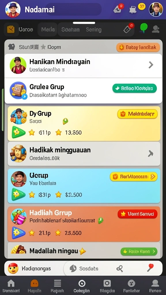 Tangkapan layar level pertama dengan grafis cerah.