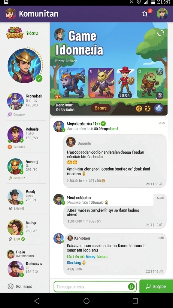 Skenario menarik saat melawan monster dalam game.