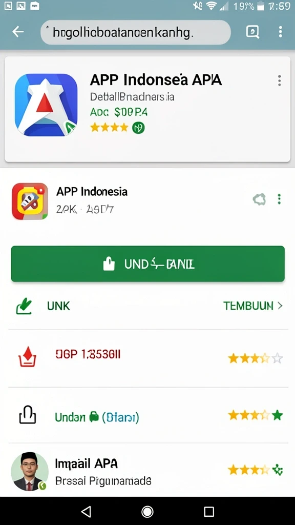 Tampilan karakter unik dan menarik.