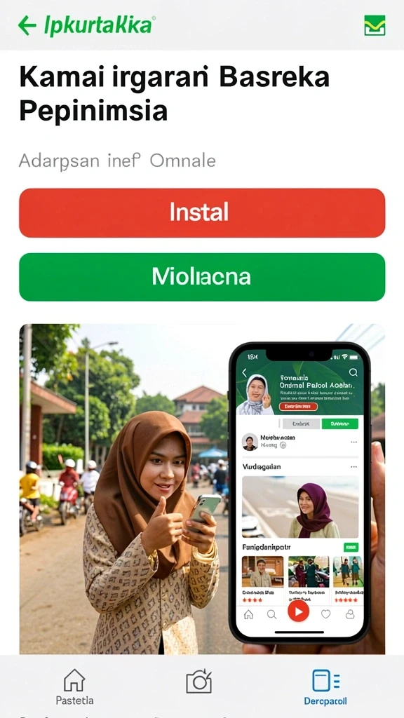 Tampilan antarmuka yang ramah pengguna.