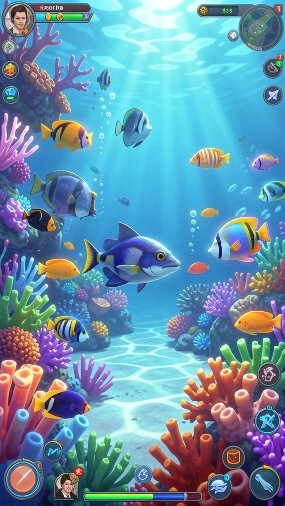 Gambar 2: Ekran gameplay dengan elemen interaktif.