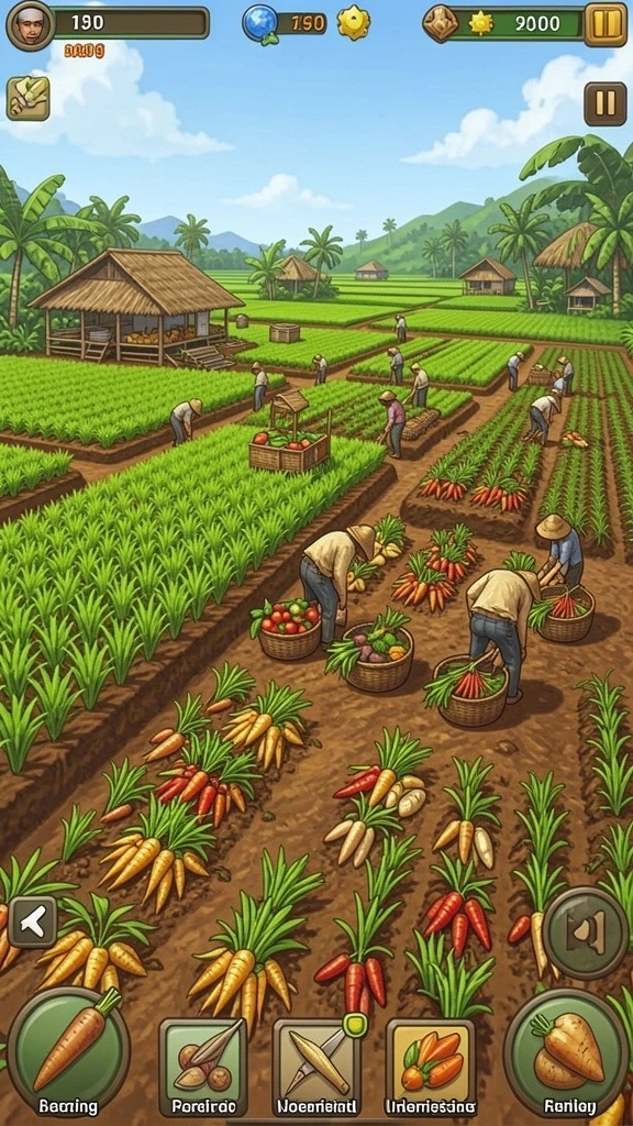 Gambar 3: Menu karakter yang beragam dan menarik.