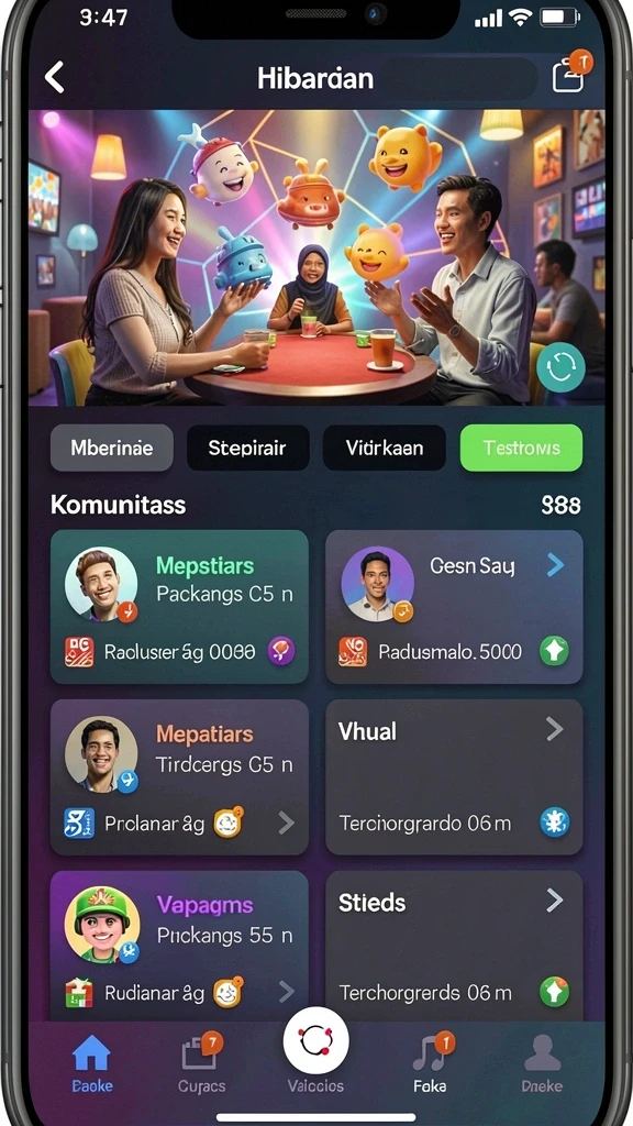 Fitur multiplayer yang memungkinkan permainan bersama teman.