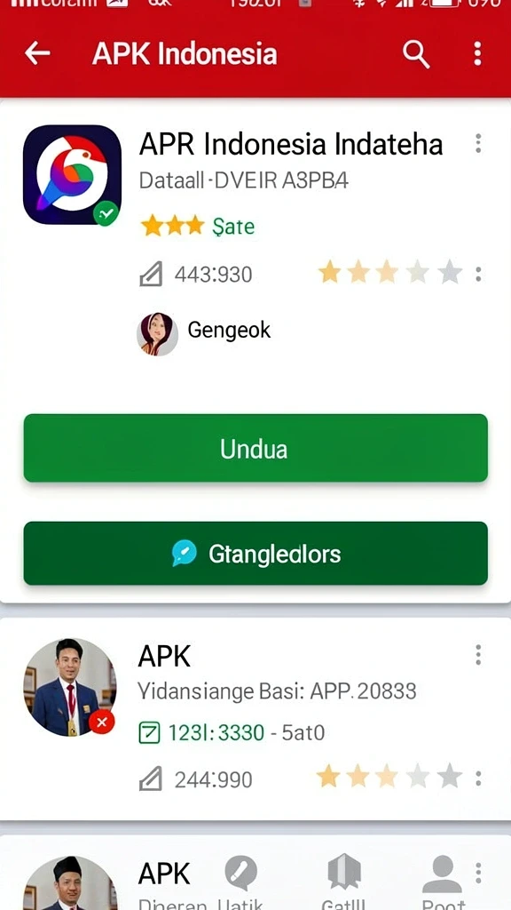Tampilan level yang menantang dan seru.