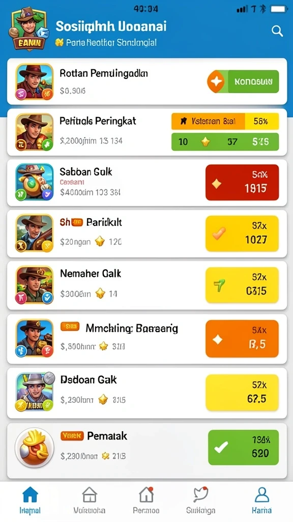 Fitur sosial yang memungkinkan interaksi dengan pemain lain.