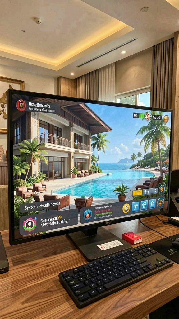 Screenshot menunjukkan gameplay yang mendebarkan.