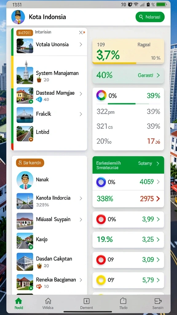 Tampilan utama game dengan karakter menarik.