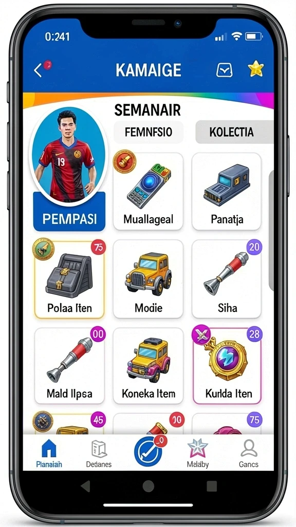 Tampilan awal aplikasi PGTOTO yang menarik.