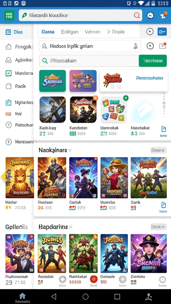 Tangkapan layar menampilkan grafik yang tajam dan menarik.