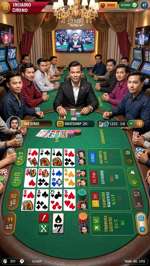 Gambaran pertempuran melawan monster besar.