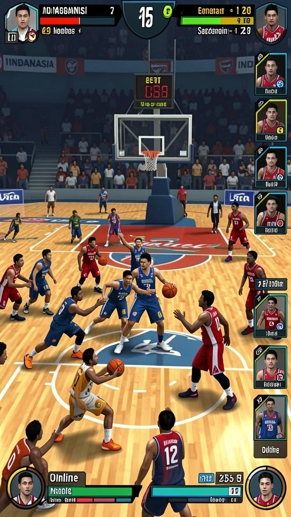 Berinteraksi dengan karakter menarik di dalam game.