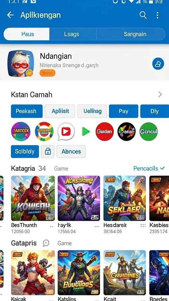 Karakter yang dapat dimainkan dengan desain unik.