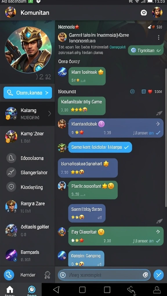 Screenshot menunjukkan karakter utama dalam pertarungan.