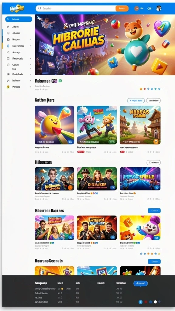 Tampilan awal permainan yang menarik.
