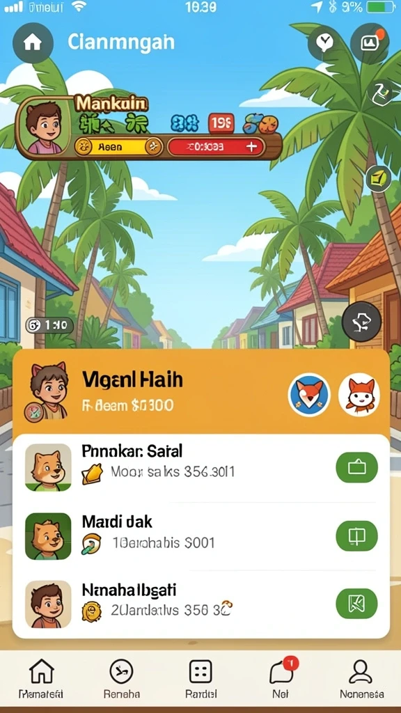 Grafis yang memukau di setiap level permainan.